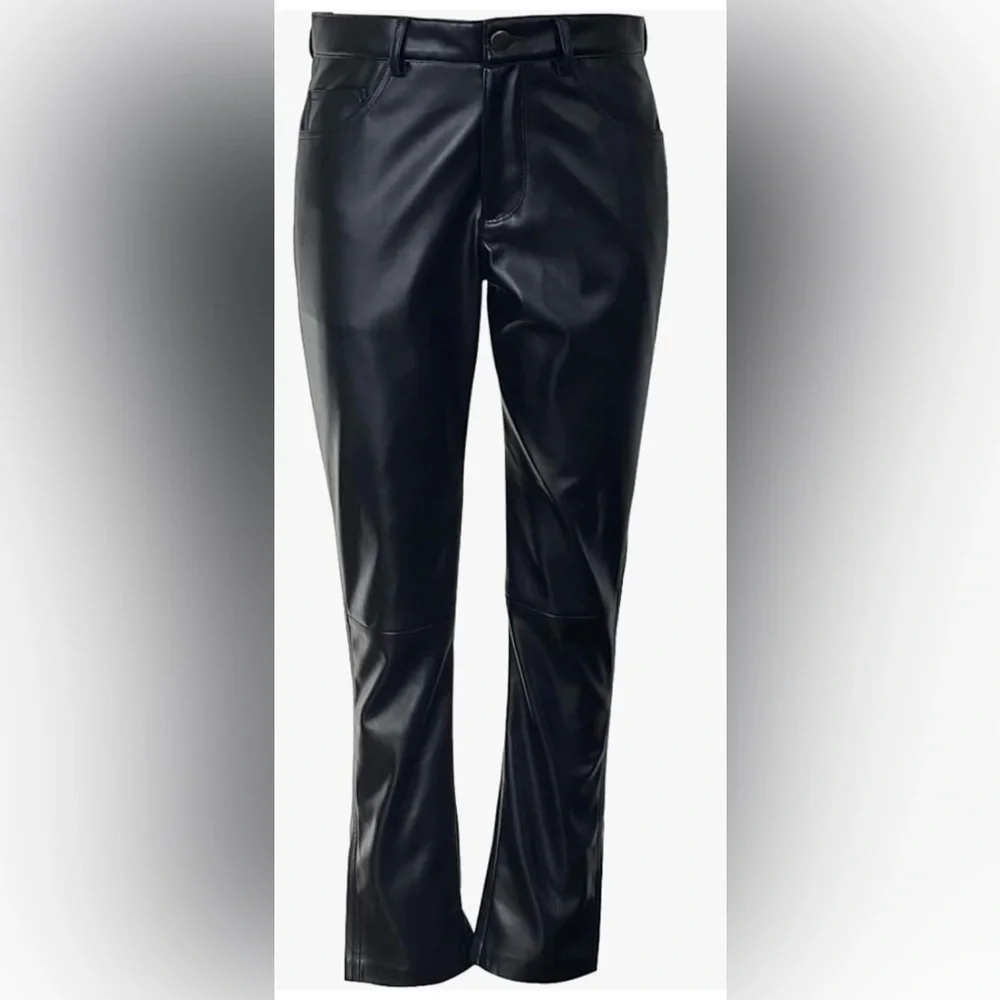 NWT Seta Men’s Black Leather Pants Size XS - Picture 4 of 6
